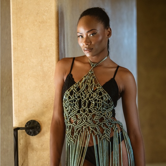 Handmade Macramé Rope Dress Festival - Picture 13 of 16